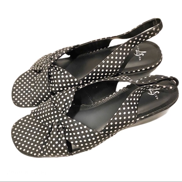 “Mimosa” Polka Dot Sandals